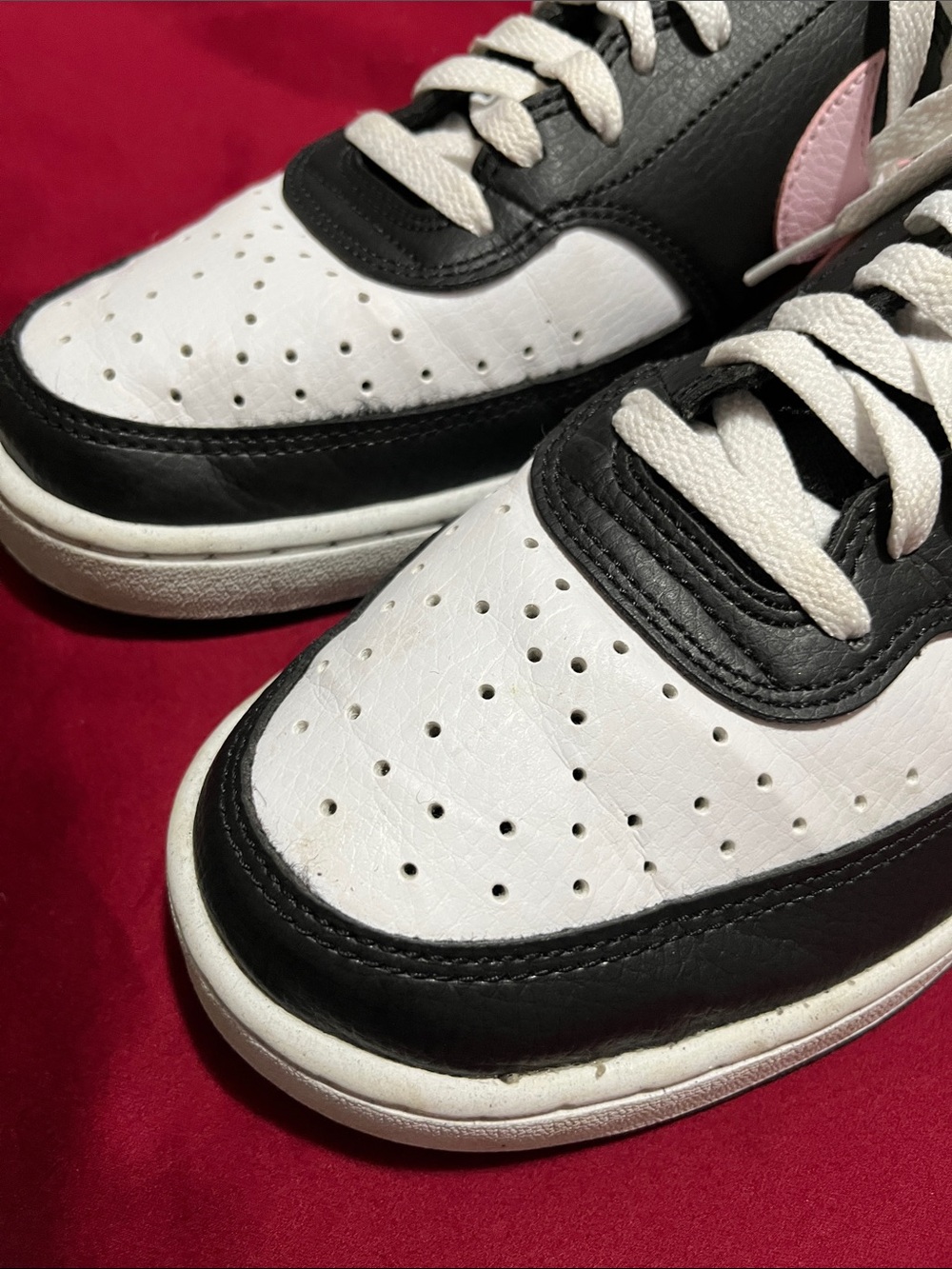 Nike Women’s Court Vision Low Next Nature w/ Lt Pink Swoosh - Picture 6 of 6